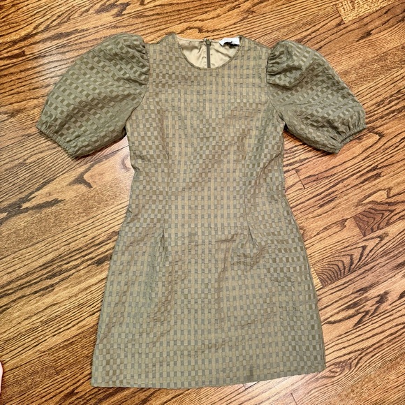 & other stories puff sleeve mini dress - Picture 2 of 5